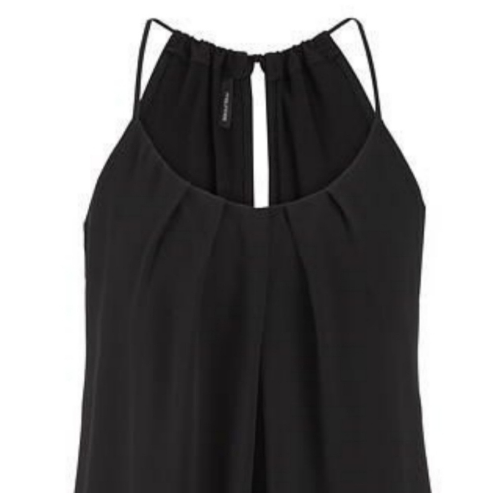 Black strappy blouse
